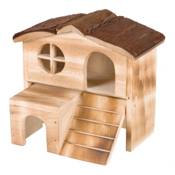 Trixie Haus Kasja, Mäuse, Rindenholz/geflammt 18 × 16 × 12 cm
